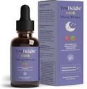 TruHeight Kids Sleep Tinktuur vanuses 2+ (Watermelon Flavor) - Imikud, väikelapsed ja lapsed Looduslik uneabi - Beebi, väikelapse, lapse melatoniin 2 aastat vana + - Vitamiin B6, riboflaviin, tsink, vask, sidrun Balm