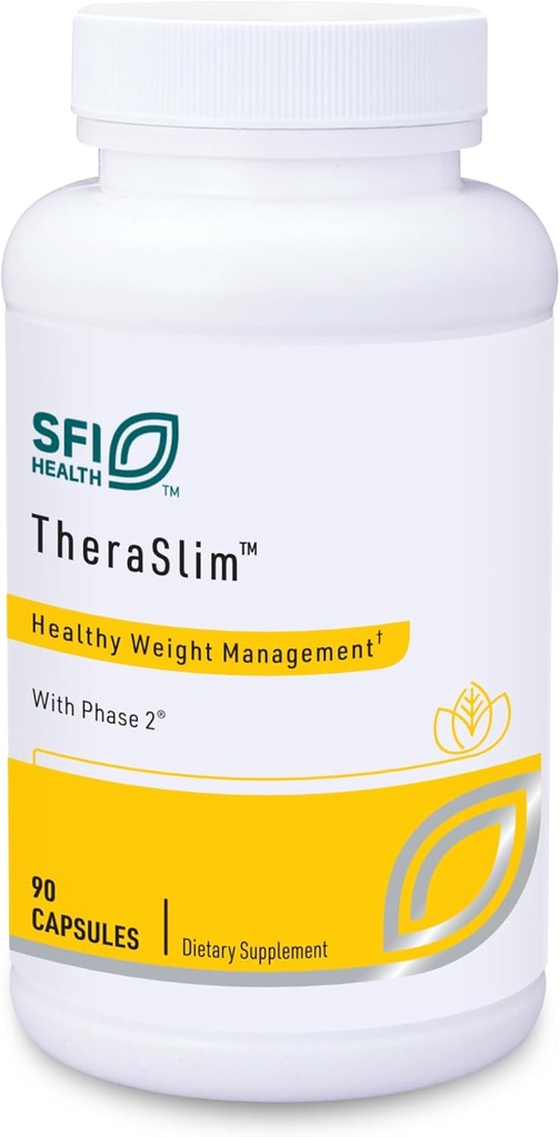 Klaire Labs SFI Health Theraslim - Faase 2 Carb Controller valem valge oa ekstrakti, et aidata blokeerida tärklised ja carb kaloreid (90 kapslit)