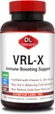 Olympian Labs VRL-X Advanced Immune Support, C-vitamiin, tsink ja lüsiin, võib aidata külma valu leevendamisel, 120 kapslit