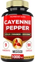 Cayenne Pepper Supplements kurkumiini juur, Berberine HCl, Ceylon Cinnamon Bark & More - 90 kapslit - toetada seedimist Tervis, immuunsüsteemi ja keha tasakaalu