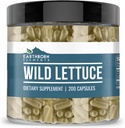 Earthborn Elements Wild Lettuce 200 Capsules, Pure & Undiluted, No Additives