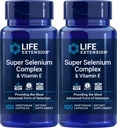 Life Extension Super Selenium Complex 200 mcg & Vitamiin E, 100 Veg Caps (Pack of 2)