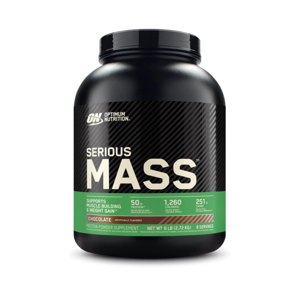 Optimaalne toitumine Tõsine mass, kaalulangetaja valgupulber, mass Gainer, C-vitamiin ja tsink immuunsuse toetamiseks, kreatin, šokolaad, 6 naela (pakendamine võib varieeruda)