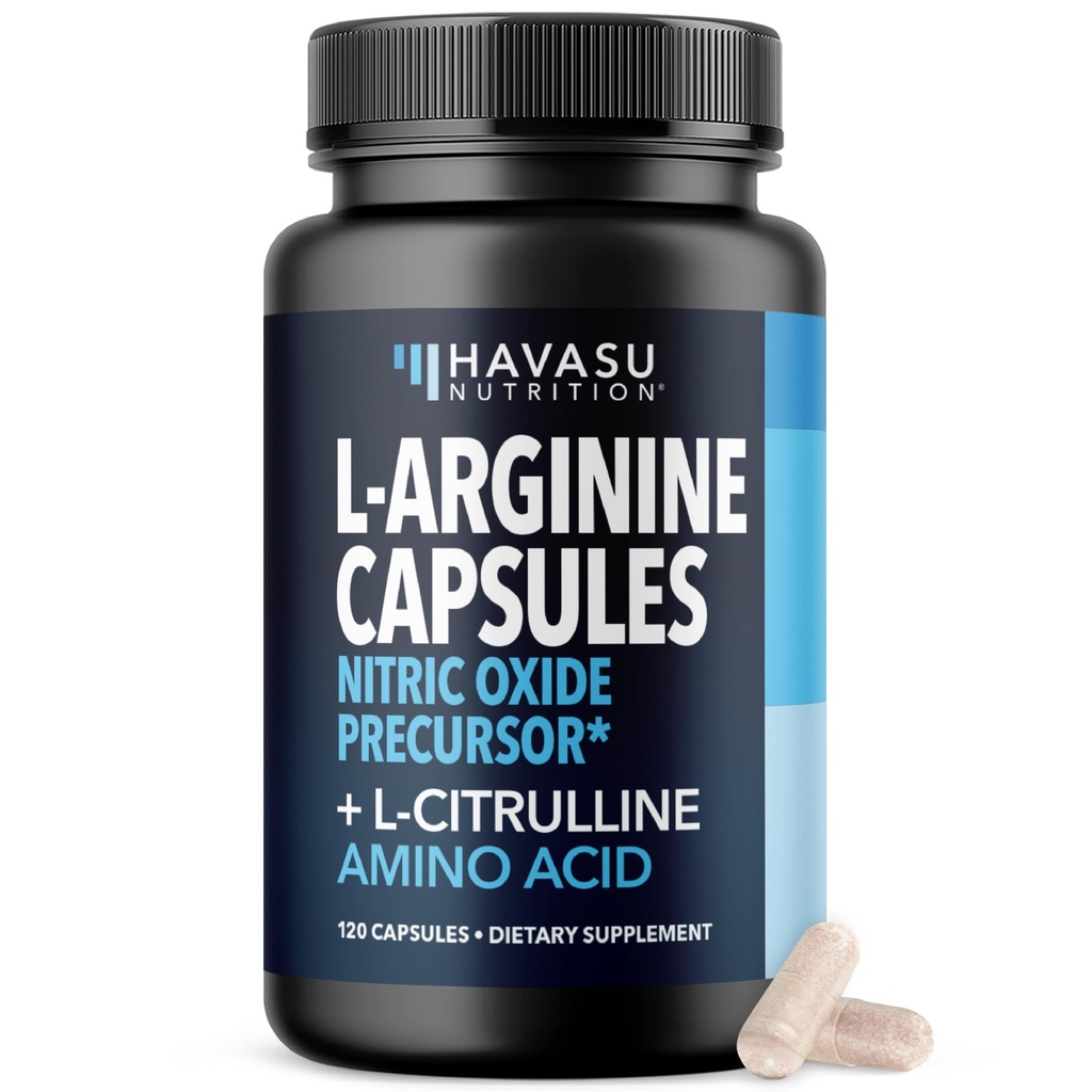 L-arginiin Kapslid L-tsitrulliin - lämmastikoksiidi täiendus - L Arginiin ja L tsitrulliin Segu - 120 Count - Vegan, Non-GMO kapslid jõudluse, vastupidavuse ja lihaste tugi - 2 kuu pakkumine