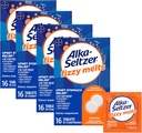 Alka-Seltzer Fizzy Melts, Dissolve on Tongue, No Water Needed, On-The-Go Dietary Supplement Antacid Tablets, for Relief of Occasional Heartburn and Acid Indigestion*, Orange Flavor, 64 Count