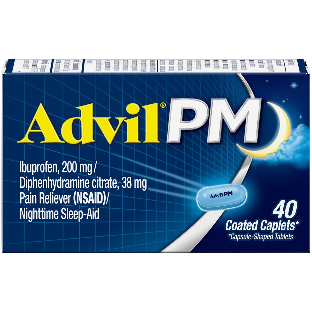 Advil PM 200 mg kaetud kapslid 40 ea