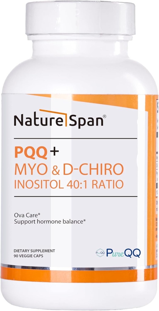 Premium inositool, PQQ + inositool & kiraalne inositool 40: 1 suhe, 90 kapslit