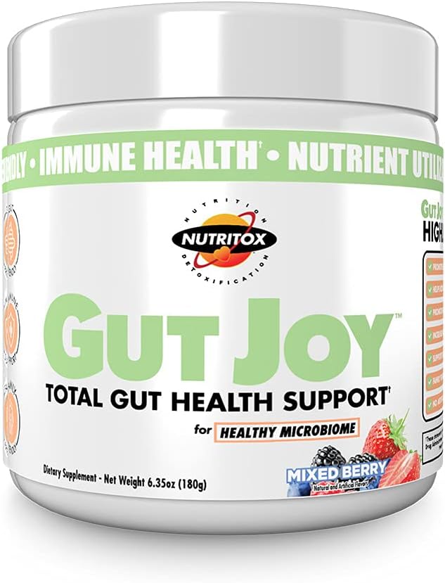 Gut Joy - täielik soolestiku tervisetoetus. Pulbriline toidulisand soolestiku tervise toetamiseks ja täielik heaolu - segatud marjamaitse, 30 serveerimist