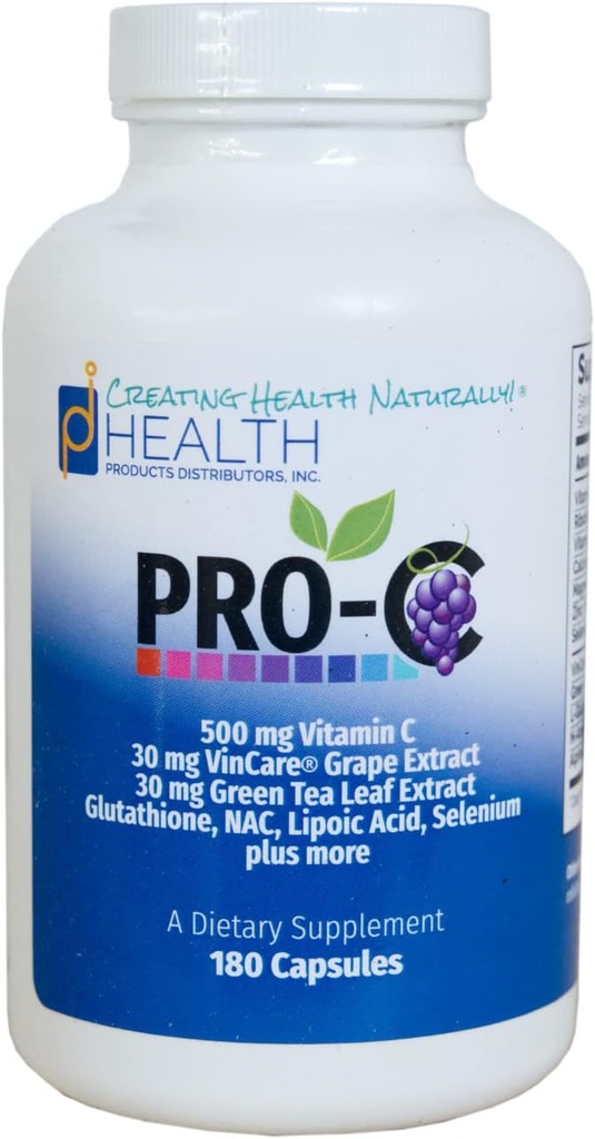 PRO-C (180 kapslit) | võimas Nrf2 aktivaator | C-vitamiini antioksüdandi lisand parema vabaradikaalse kaitsega