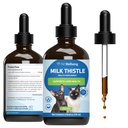 Lemmikloomade heaolu piimaohakas kassidele - orgaaniline piimaohakas, toetab tervislikku maksafunktsiooni ja detoksifitseerimist - Vet-Formulated Herbal Supplement - 4 oz (118 ml)