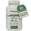 PRISTINE L Arginine Supplements meestele ja naistele - 1000mg Kapslid 90 päeva pakkumise lämmastikoksiidi & Pre Workout Aminohappe tugi