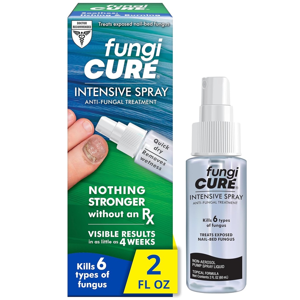 FUNGURE Intensiivne Spray, Soothes sügelemine ja põletamine, 2 Vedelik Ounce (Pack of 1)