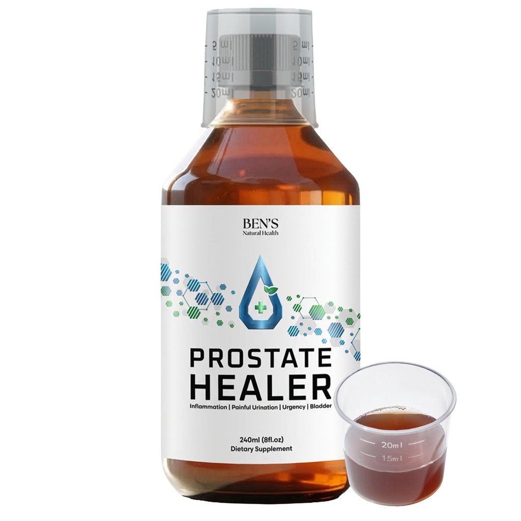 Ben's Natural Health eesnäärme tervendaja, taimse vedeliku tinktuur eesnäärme toetamiseks, kuseteede vooluks ja põie terviseks, 8 fl oz