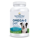 Nordic Naturals Omega-3 Pet, Maitsestamata - 180 Soft Gels - 320 mg Omega-3 Per Soft Gel - Kalaõli Koertele EPA & DHA - Soodustab Südame, Naha, Coat & Immune Health
