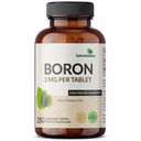 Futuuribiootikumid Boor 3mg, Taimetoitlane, Mitte-GMO, Kelaaditud imendumiseks, 250 tabletti