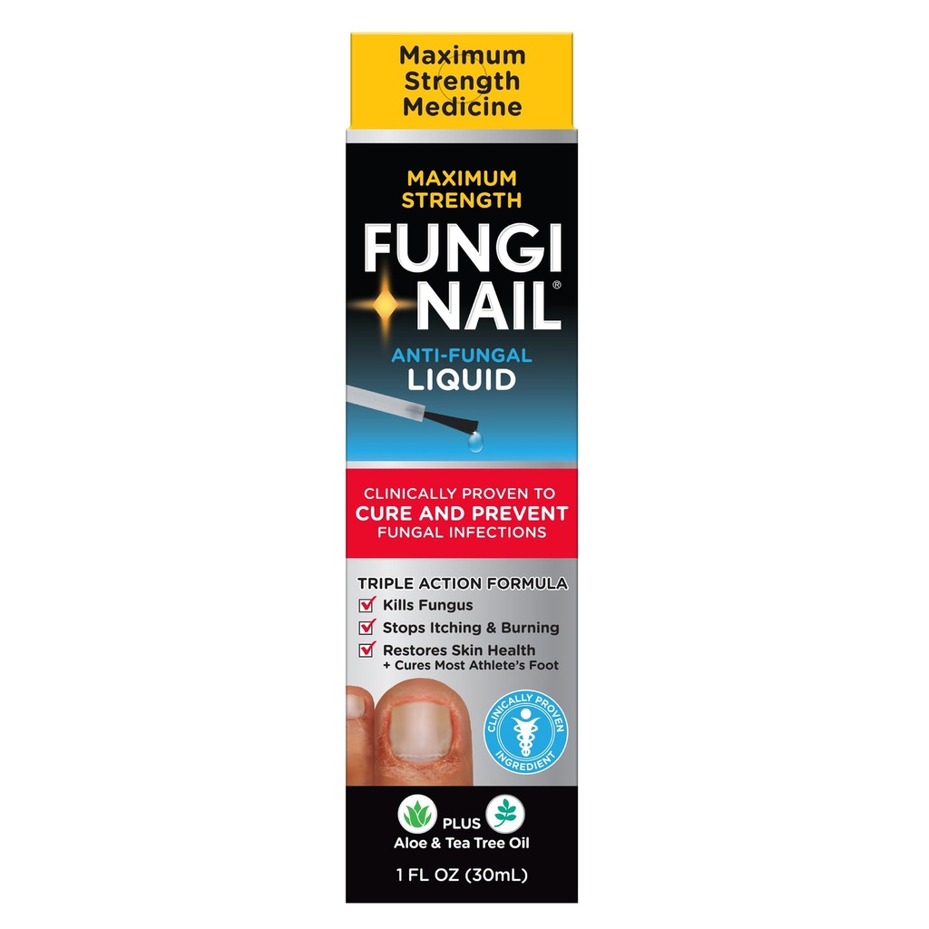 Fungi-Nail Anti-Fungal Vedellahus, tapab seened, mis võivad põhjustada küünte ja sportlaste jala tolnaftate ja kliiniliselt tõestatud, et ravida ja ennetada seeninfektsioone 1 Fl Oz (pakk 1)