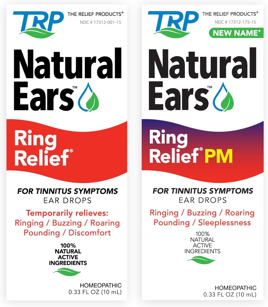 Relief Products Ring Relief Ear Drops päeval ja öösel Relief