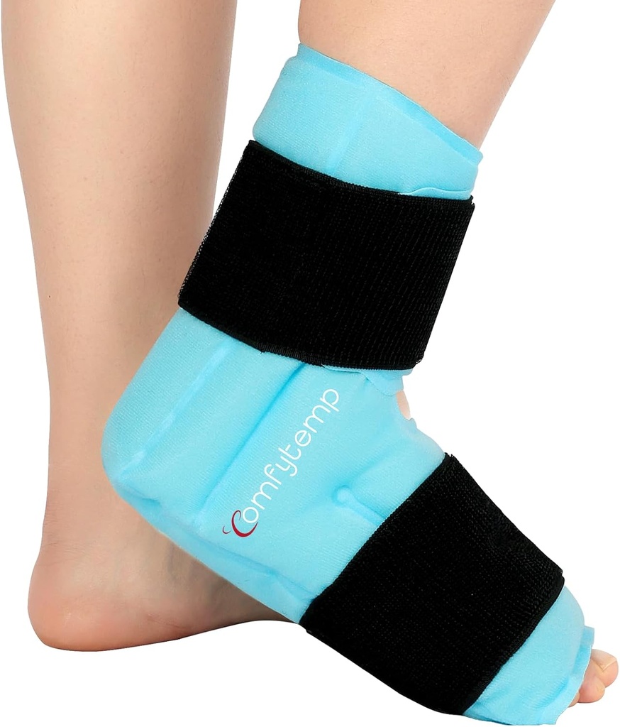 Comfytemp Ankle Jalg Ice Pack Wrap for Plantar Fasciitis Relief, FSA Abikõlblik, Ankles Brace for Sprended pahkluu, Heel Spur, turse, Achilleuse Tendonitis, Valu, Kuum Külm Füüsiline Ravi Kingitused, 1 Tk