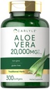 Carlyle Aloe Vera Softgel Kapslid 20 000 mg | 300 Count | Aloe Vera Gel Supplement | Mitte-GMO, Gluteenivaba