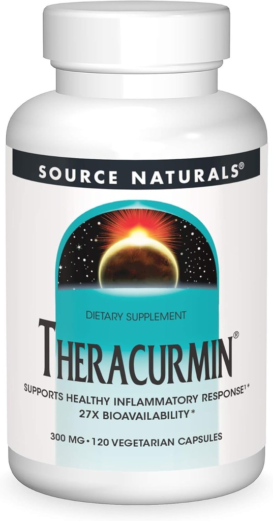 Theracurmin, toetab tervislikku põletikulist vastust *, 300 mg - 120 taimekapslit