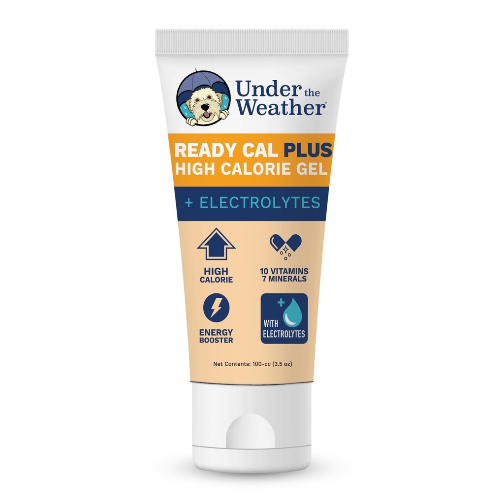 Weather Pet Electrolytes Ready Cal Plus Gel koertele | Vet-Formulated High-Calorie Supplement koertele ja kutsikatele | Annab olulised kalorid ja edendab kaalutõusu | 3,5 Oz Tube Pack