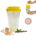 MIUPOO Stirring Bottle, Durable Stir Cup for Stirring Beverage, Small Blender Shaker Bottle, Reusable Coffee Cup Sobivad kohvi segamiseks, Valk Shakes, Smoothies, Pre Exercise Supplements ja joogid