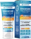 Hermon võimas seenevastane Ringworm Cream - tõhus ravi kangekaelne Ringworm, Jock Itch, ekseem, Tinea Versicolor, sportlase jalg - täiskasvanutele ja lastele - 100 ml