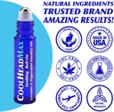 CoolHead Max Roll On, Natural Peppermint Eeterlik õli Migreen Relief, Peavalu Tugi Rulli, Kiire Jahutamine Mugavus Pea, 3 Pack