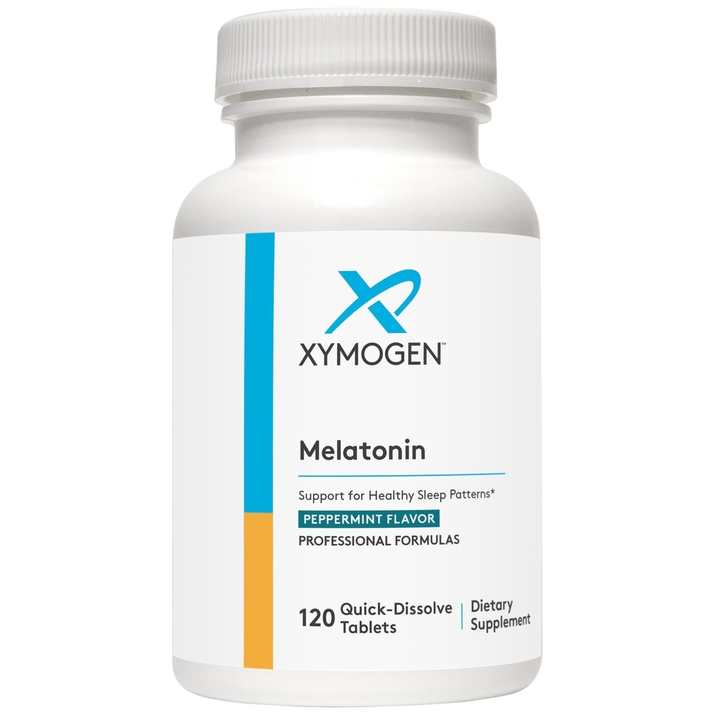 XYMOGEN melatoniin - piparmündi lozenges - 3 mg melatoniini lisandit öösel, antioksüdant + immuuntoetus (120 kiiret lahustamist tabletti)