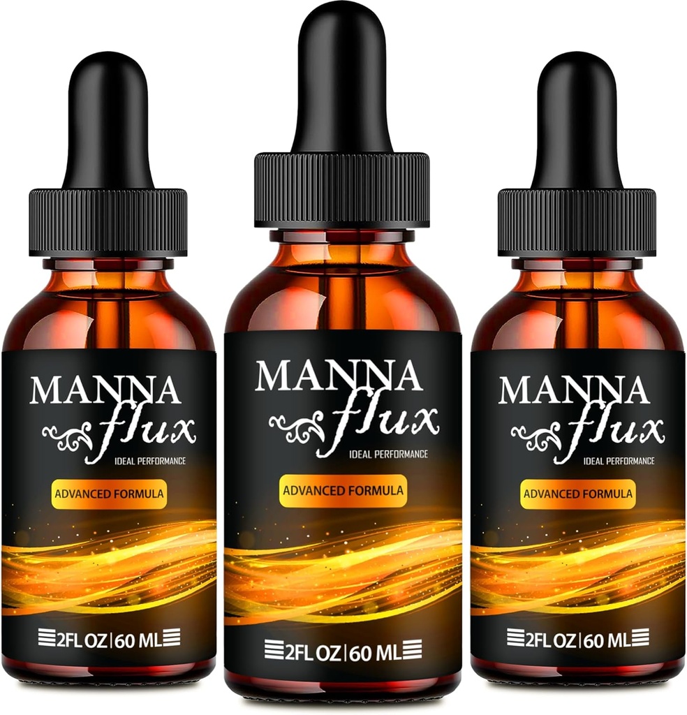 Manna flux tilgad, Mannaflux Support Supplement Vedel tilgad - maksimaalne tugevus, Manna Flux Health & Wellness tilgad, Mannaflux Kõik looduslik valem, Manna Flux Vedel tilgad Arvustused (3 Pack)