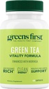 Rohelised esimene roheline tee Vitality valem - täiustatud Moringa - antioksüdant-rikas puhta energia - Vegan ja gluteenivaba - võimas segu energia ja üldise heaolu (60 kapslit)