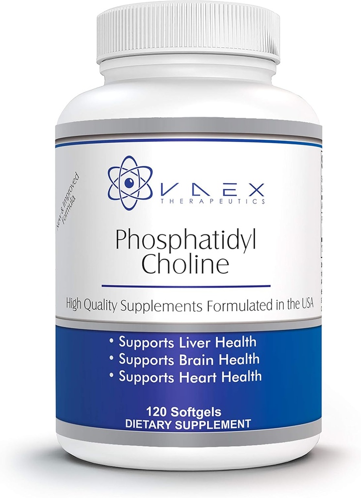 Fosfatidüülkoliin PC 120 Softgels Maksa ja aju toetamiseks (120)