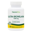 NaturesPlus Ultra Bromelain - 60 tabletti - 1500 mg ananassi Bromelain - pakub ühist tuge ja edendab seedetrakti tervist - 60 serveerimist