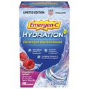 Emergen-C hüdraat + spordijook segu C-vitamiiniga (18 krahv, vaarikamaitse), elektrolüütide täiendamine, 0,33 Ounce Powder Packets