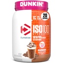 Dümatiseerida x Dunkin' Mocha Latte ISO100 vadakuvalgu pulber, 95mg kofeiini, 25g valku, 5,5g BCAA-d, 120 Cal., Gluteenivaba, 1g Rasva, 1g suhkur, 3g Carb (20 Servings)
