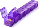 Pill Organizer XL ekstra suured nädalas ja päevased pillid pillid / Vitamiin / Kalaõli / toidulisandid (Purple)