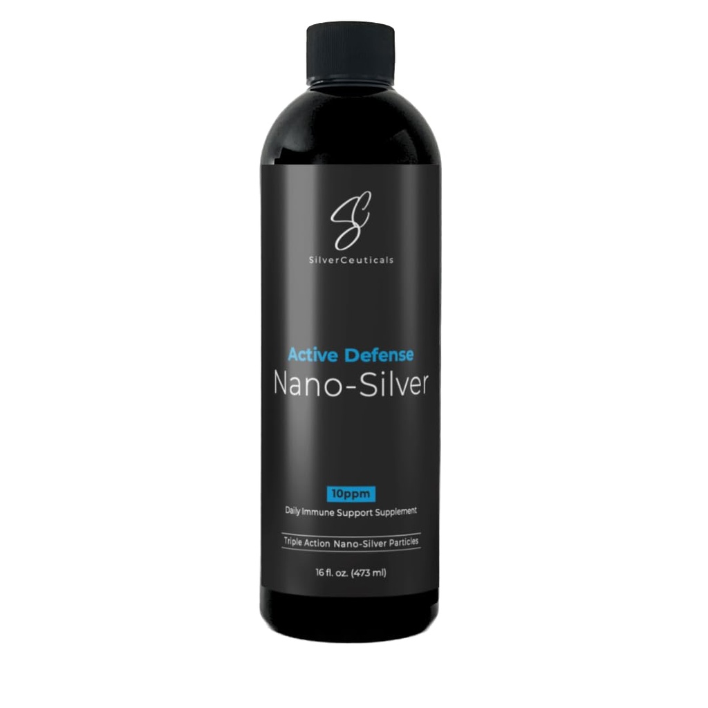 Kolloidhõbe w/Nano tehnoloogia - 10ppm 16oz - 8X tõhusam - looduslik immuunsuse tugi - Salvesta haiged päevad - vanused 5 ja üles - edestab kõrgemaid PPM-hõbedaid - ei maitse ja lõhn - 3. partei testitud