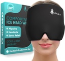 Mugav migreeni peavalu leevendav kork - migreeni jääpea mähkimine 360 ° vormi paigaldamise disainiga - Gel Ice Cap - looduslik kuum või külm teraapia peavalu, pinge, pundunud silmad, stress - üks suurus sobib kõigile