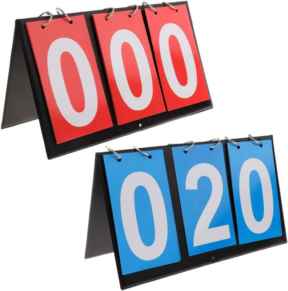 APORO Portable Table Top Scoreboard Flipper, Multi Sport Score Flip tulemustabel