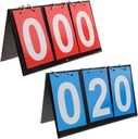 APORO Portable Table Top Scoreboard Flipper, Multi Sport Score Flip tulemustabel
