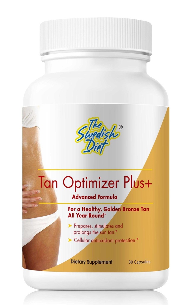 Tan Optimizer Plus + - suhkruvaba parkimine ja naha tervise täiendus beetakaroteeni, L-türosiini, kollageeni ja antioksüdantidega kiirgusliku naha ja immuunsuse toetamiseks - 30 kapslit