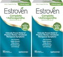Estroven Complete + Ashwagandha Multi-Sümptom Menopausi Täiendus Naistele - Kliiniliselt tõestatud Koostisosad Annavad Menopausile Relief & Öised Higistused + Kuum Flash Relief * - 4 kuu pakkumine (2. pakk)