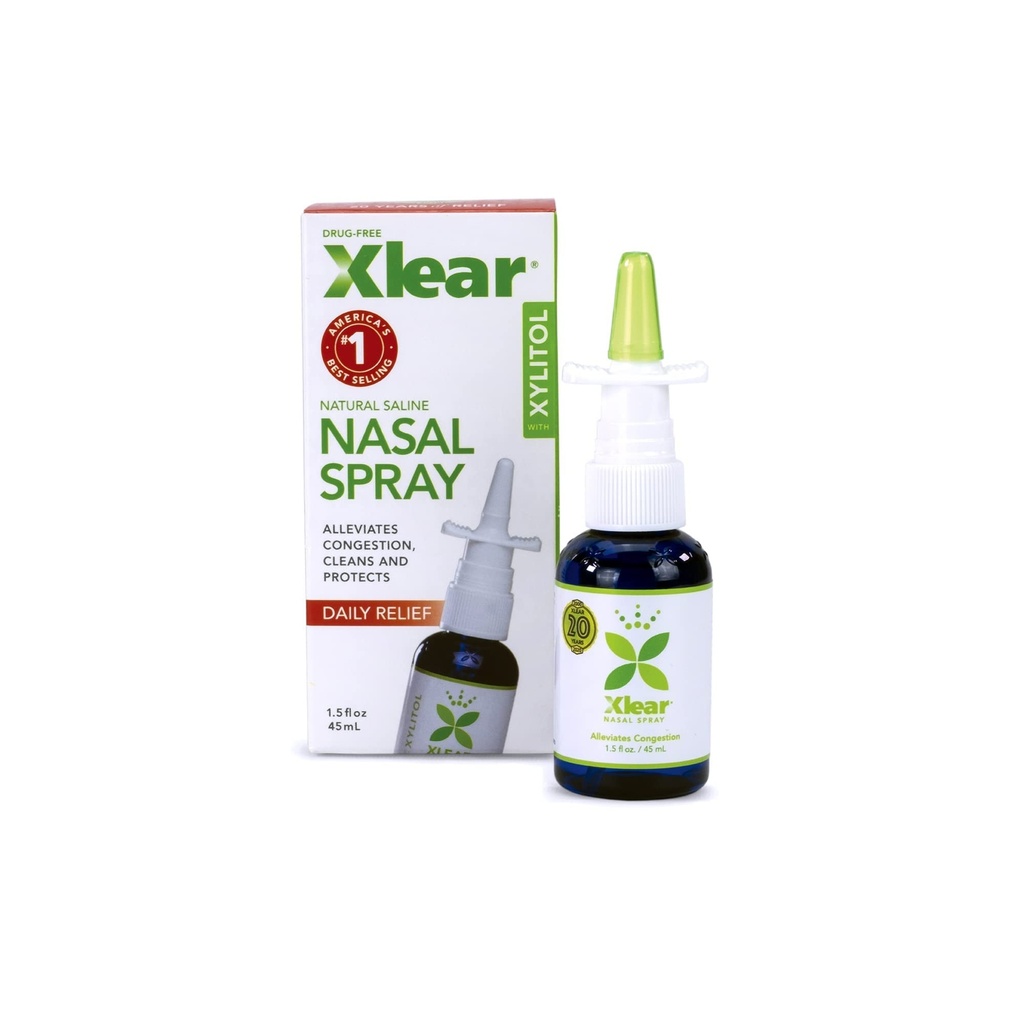Xlear Natural Nasal Spray ksülitool, 1,5 fl oz (pakk 4)