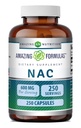 Amazing Formulas NAC (N-atsetüül-L-tsüsteiini) täiendus | 600 Mg ühe serveerimise kohta | 250 kapslit | Mitte-GMO | Gluteenivaba | Valmistatud USA-s