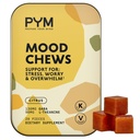 PYM Citrus Mood Chews Toetus Stress, Mure & Overwhelm, 20 Count | 130mg GABA, 90mg L-Theanine | Vegan, Non-GMO, Gluteenivaba, No Added Sugar | All Natural Mood Balance Supplement Made in USA