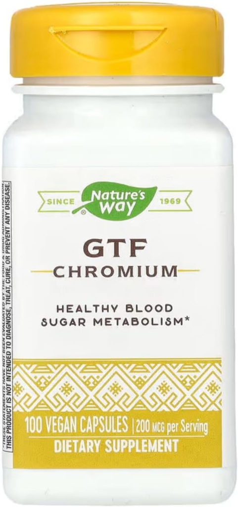 Looduse tee - Gtf Chromium, 200 mcg, 100 kapslit
