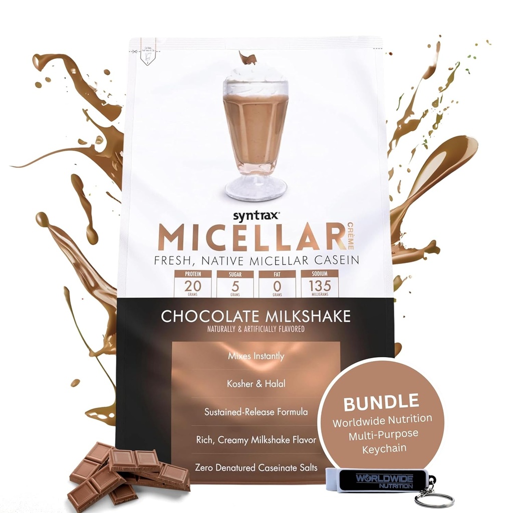 Syntrax Bundle: Micellar Créme, šokolaadi piimakokteil, 2 naela ülemaailmse toitumise võtmeahelaga