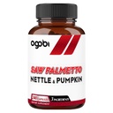 agobi Saw Palmetto toidulisand nõgeslehe ja kõrvitsaga - toetus rahutule meeleolule, juuste tervisele, immuunsüsteemile ja energiatootmisele - 240 Veggie kapslit 4-kuulisele suplusele