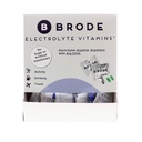 Brode elektrolüütvitamiin - kaasaskantavad nullsuhkru-elektrolüüdi tabletid - spordi, ööelu, Jet Lag, 5 olulist elektrolüüti + 9 vitamiini 100-kotid